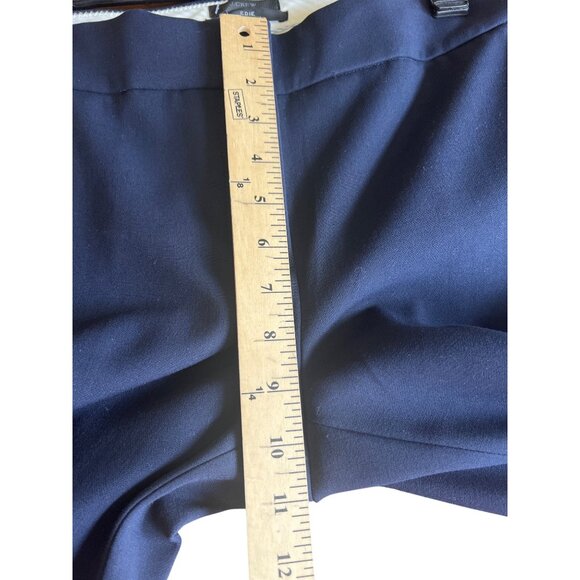 J.Crew Edie Navy Perfecting Pockets Slim Trouser Pants Womens Size 4 - Picture 12 of 16